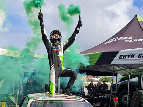 Eryk Goczał, champion de Pologne de drift