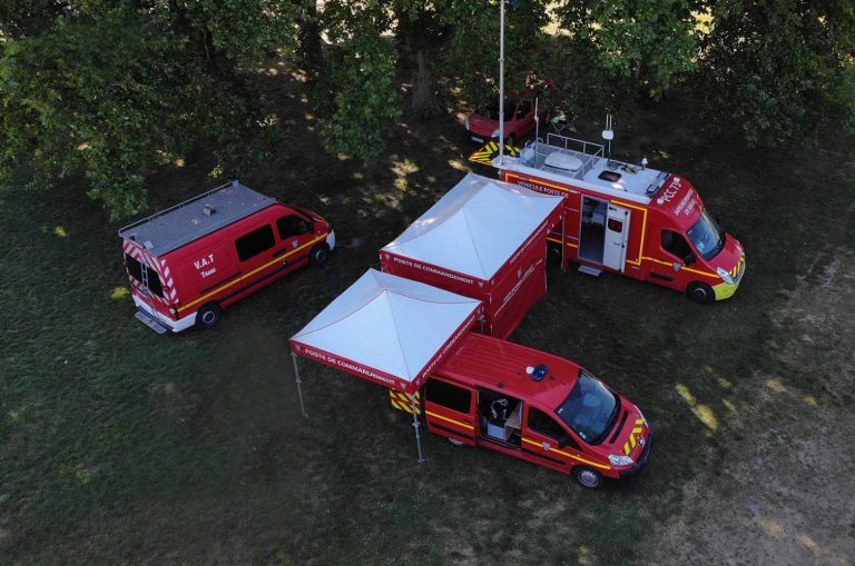 tentes pliantes sapeur-pompiers