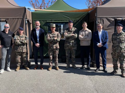 Visite du Général Fagué