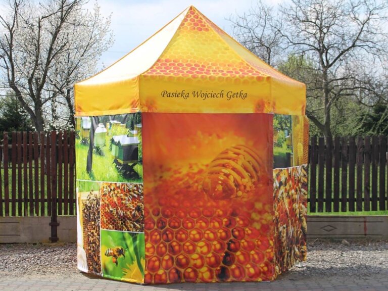 Tente hexagonale personnalisée